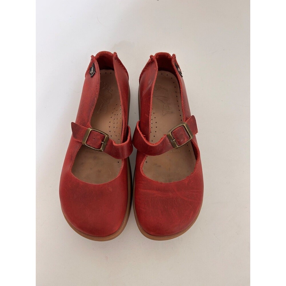 Yogi Womens size 7 Shoes Sharpe Leather Scarlet Red Mary Janes - Picture 6 of 13
